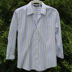 Eddie Bauer Stretch Wrinkle-Resistant Buttondown Top (xs)
